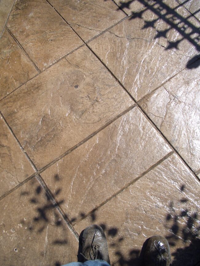 patterned concrete sealing
