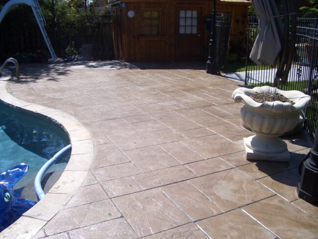 patterned concrete sealing