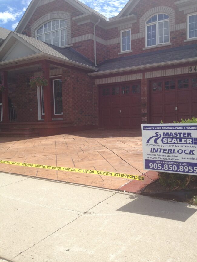 concrete driveway sealing
