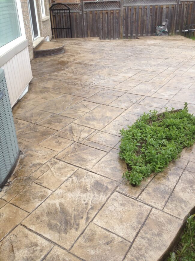 stamped concrete sealing