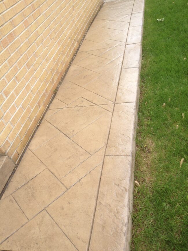 stamped concrete sealing