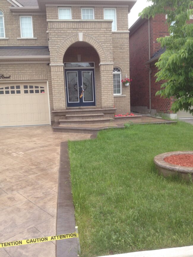 stamped concrete sealing