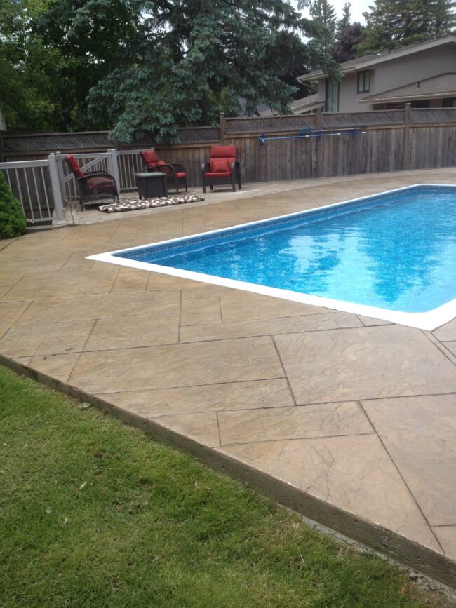 stamped concrete sealing