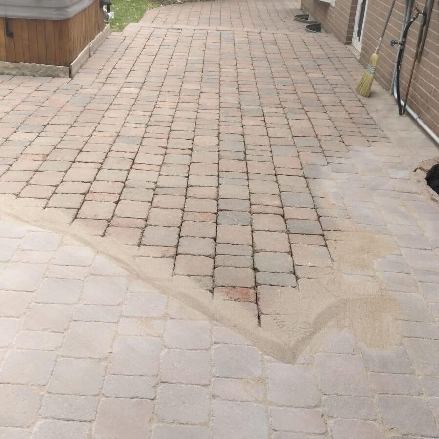 polymeric sand application