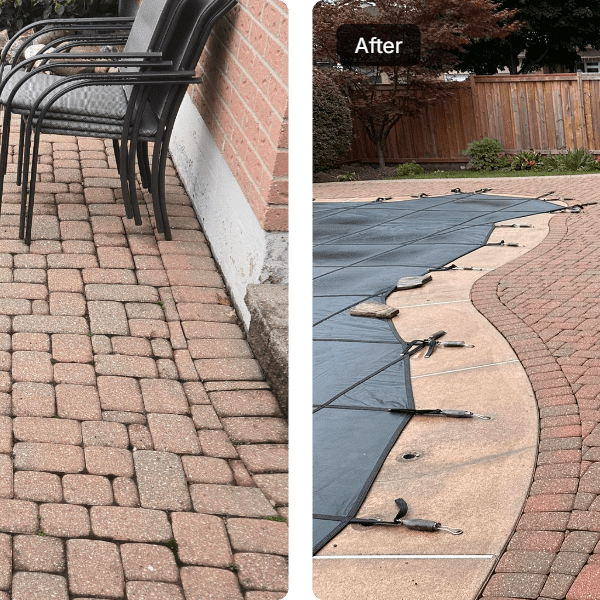 Interlock patio repair and leveling service in Toronto